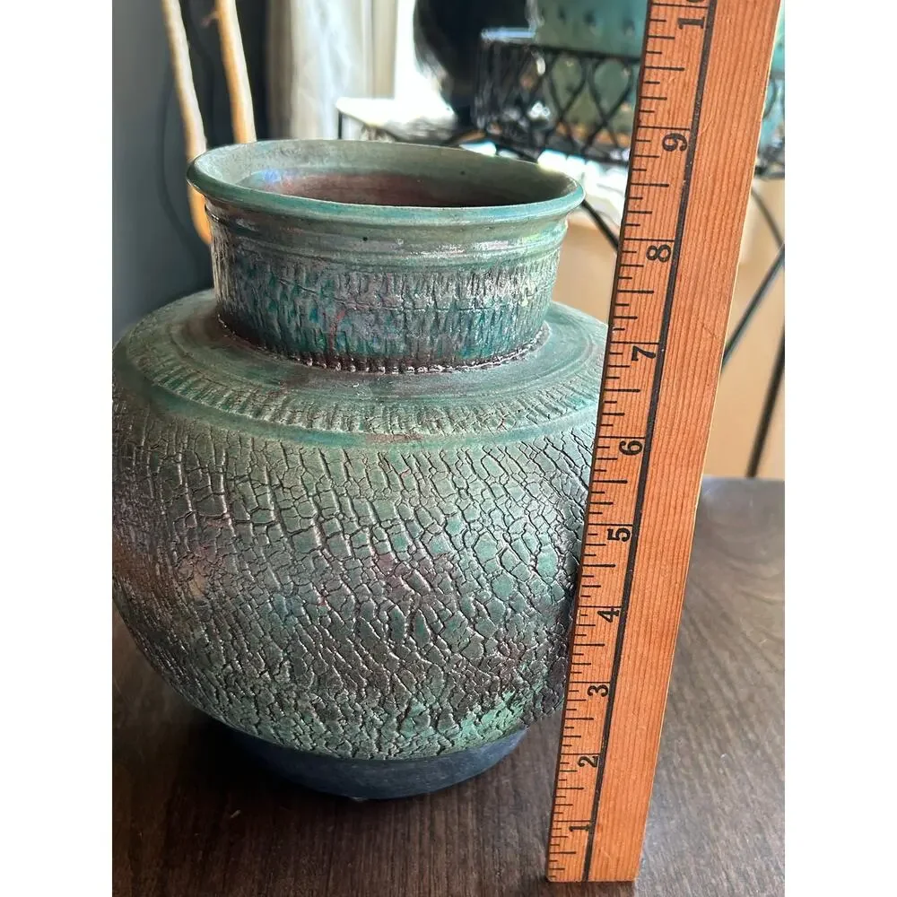 Handmade vintage raku